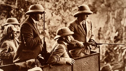 Intian kiertue-kuningas Edward VIII:n tiikeriampuminen Nepalissa, 1921